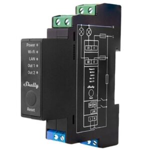 Rele Shelly Pro 2PM Wi-fi DIN Dual